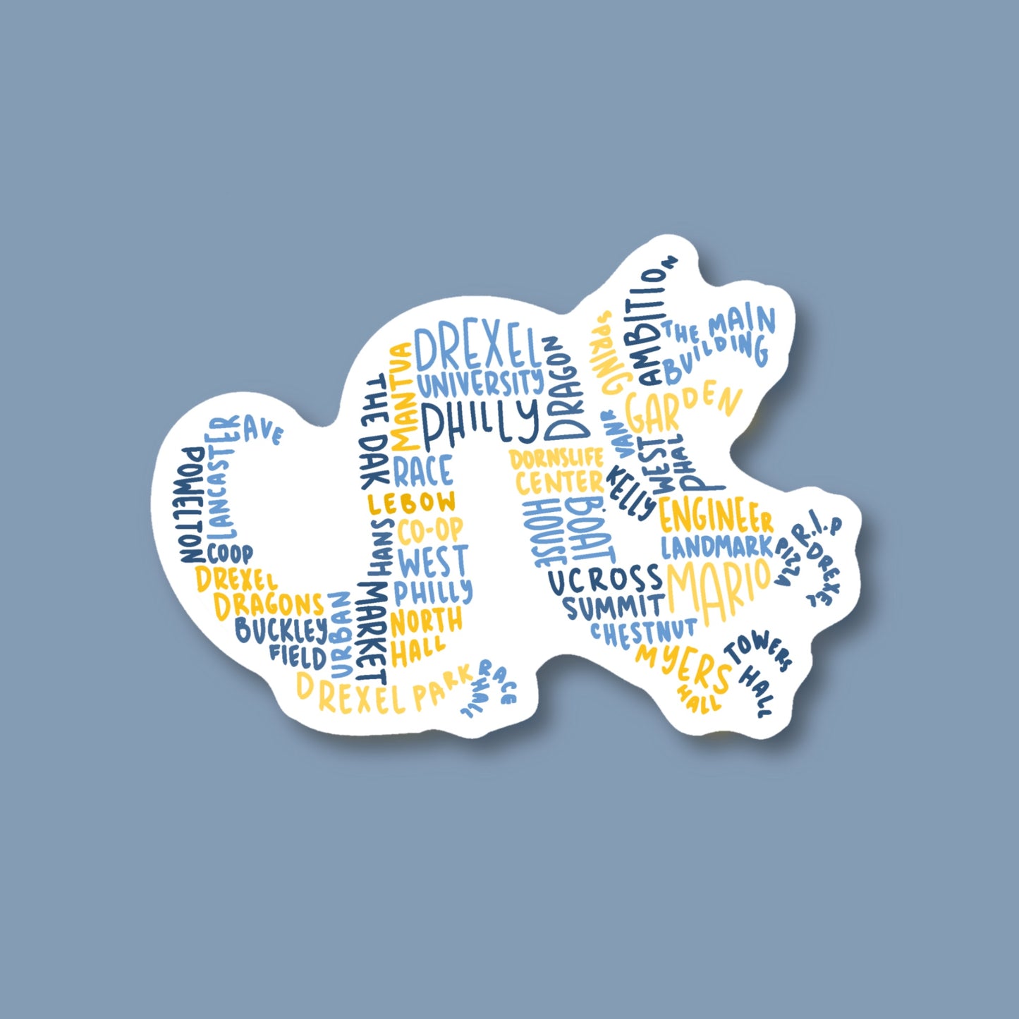 Drexel Dragons Collage Sticker