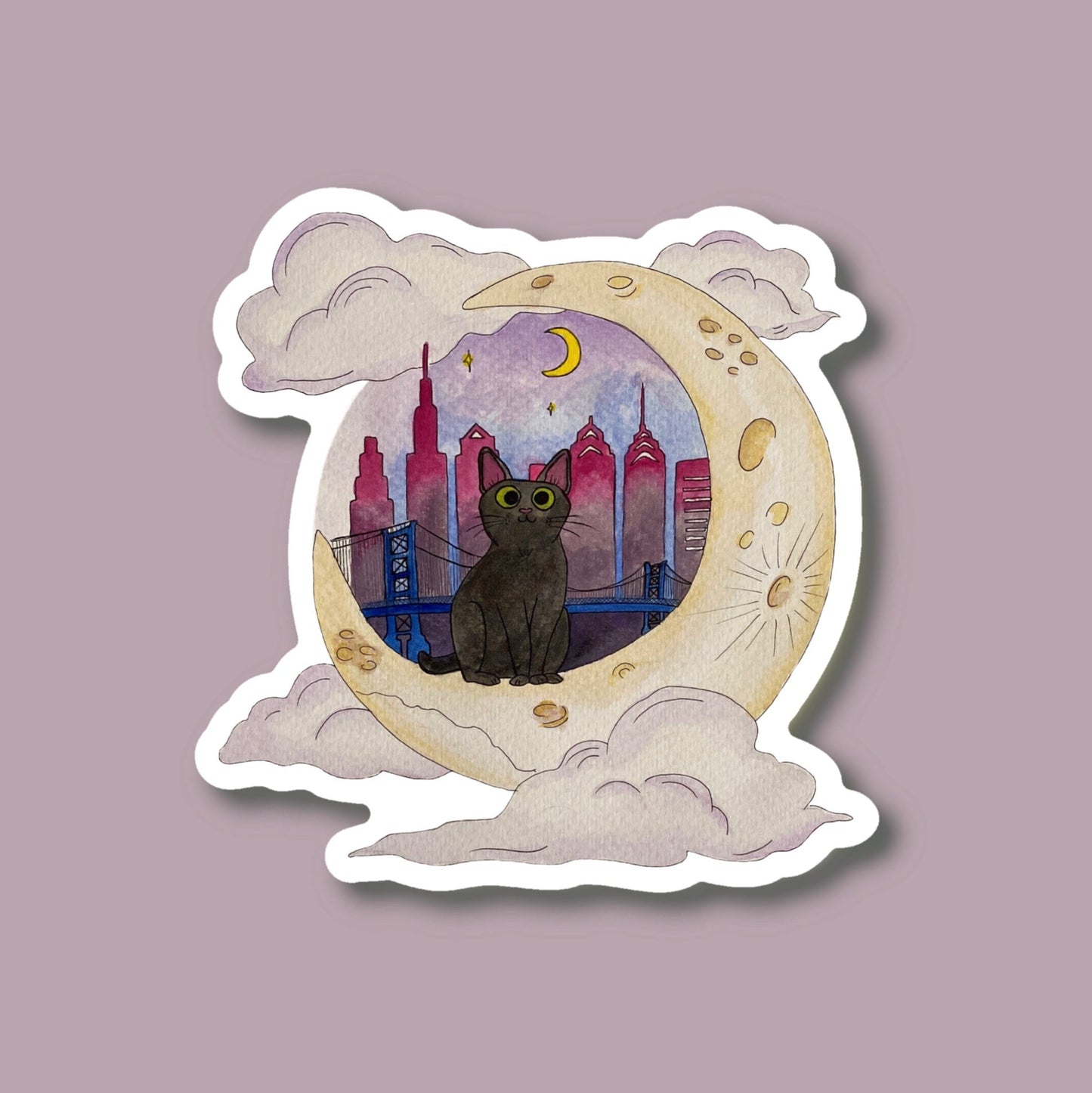 Philadelphia Cat Sticker