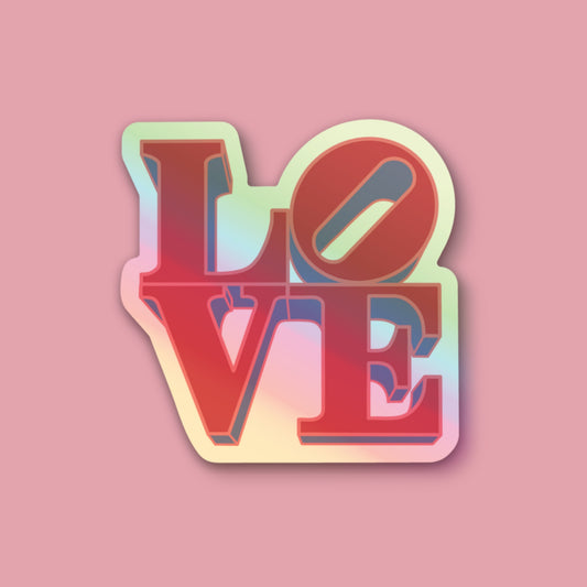 Holographic LOVE Sticker